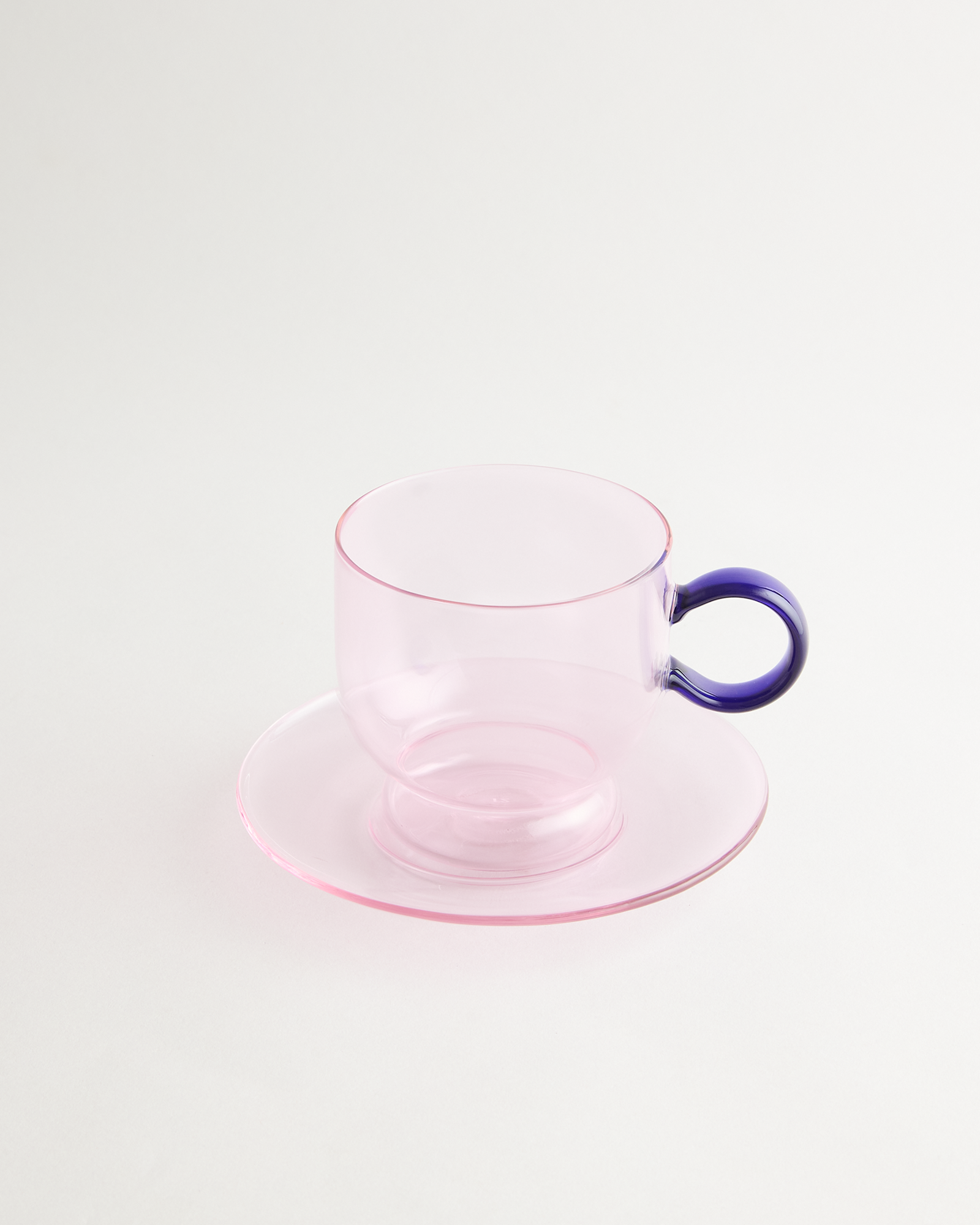 Sorbet Pink/Blue Cup & Saucer