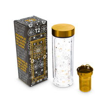 T2 Boxed Double Walled Glass Flask Bee Moroccan