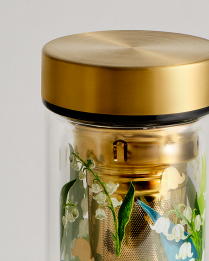 T2 Boxed Double Glass Flask Lily Of The Valley