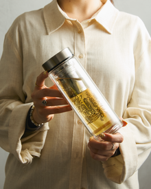 T2 Boxed Double Wall Glass Flask Heirloom Garden