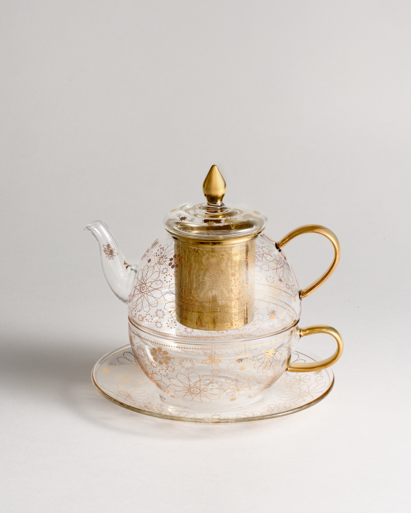 Bee Moroccan Glass Tea For One