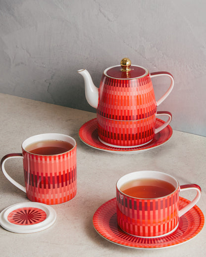 Loom Small Peachy Cup & Saucer