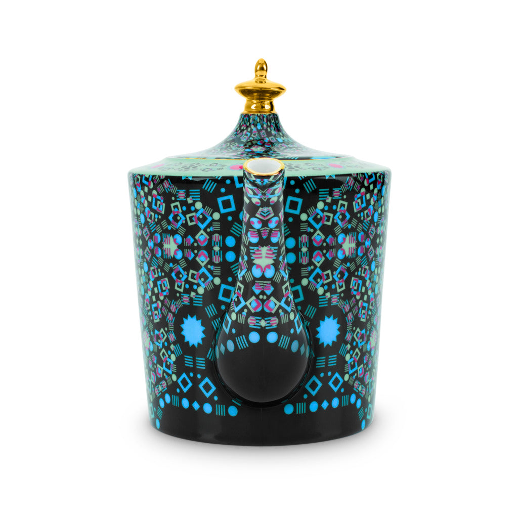 Moroccan Tealeidoscope Black Teapot Large