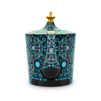 Moroccan Tealeidoscope Black Teapot Large