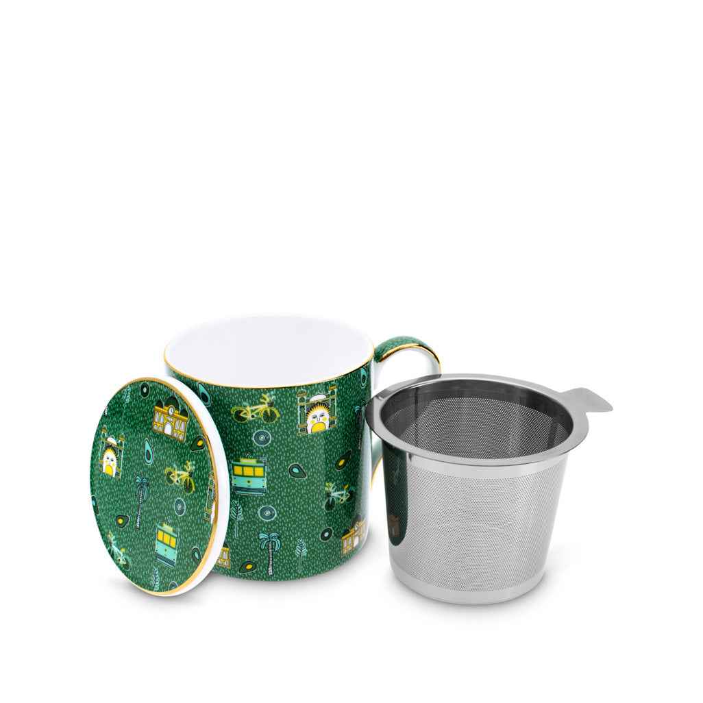 Iconic Melbourne Breakfast Mug with Infuser