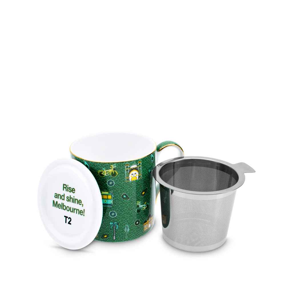 Iconic Melbourne Breakfast Mug with Infuser