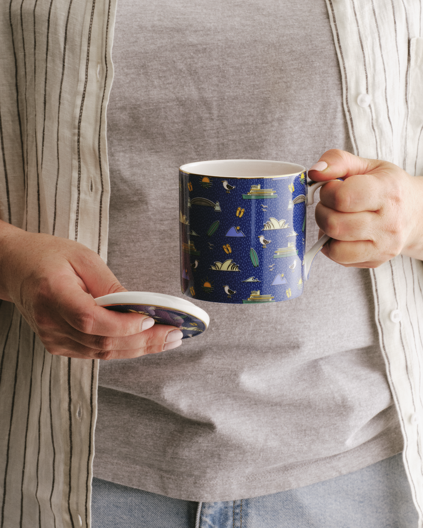 Iconic Sydney Breakfast Mug With Infuser