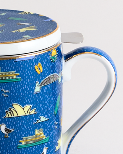 Iconic Sydney Breakfast Mug With Infuser