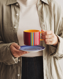 Moditerranean Cup & Saucer Sunrise Tangerine