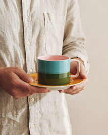 Moditerranean Cup & Saucer Sunset Pink