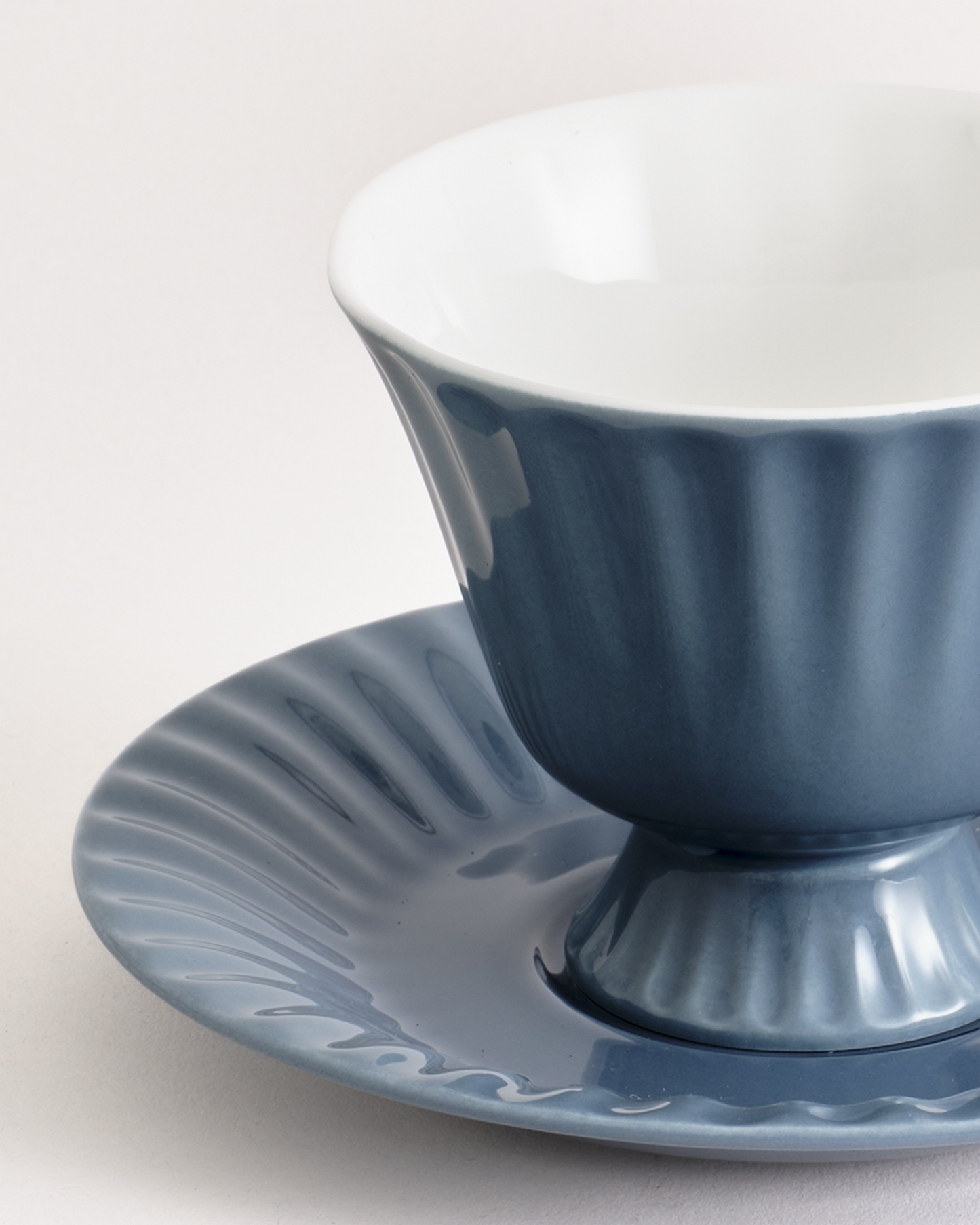 Ancora Cup & Saucer Blue