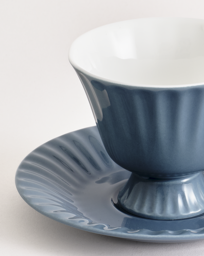 Ancora Cup & Saucer Blue