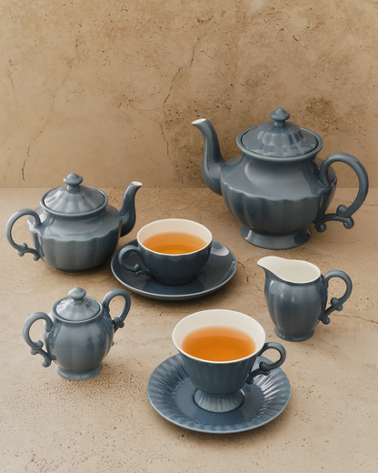 Ancora Cup & Saucer Blue