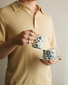 Stardust Bloom Small Blue Cup & Saucer