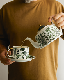 Stardust Bloom Large Sage Cup & Saucer