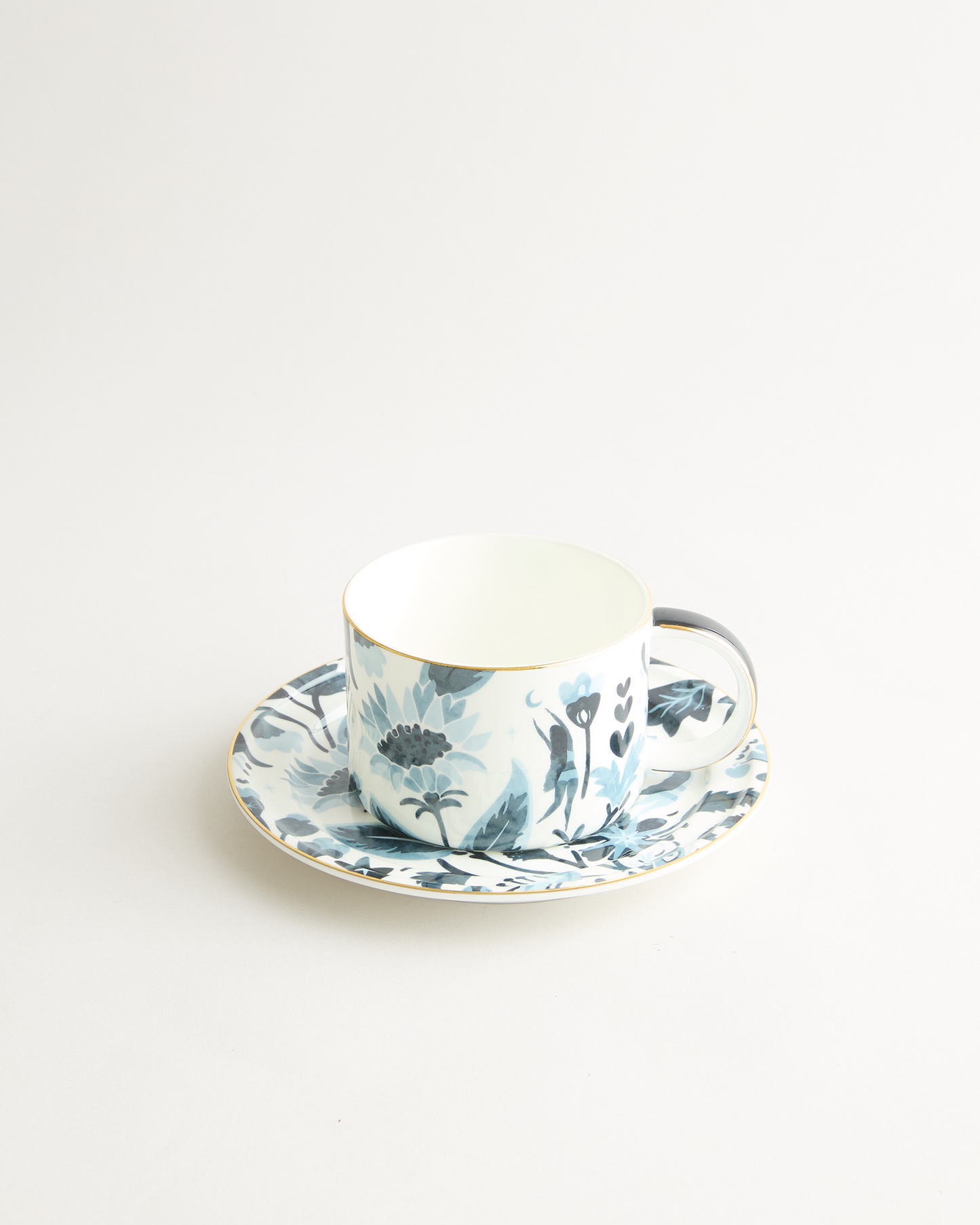 Stardust Bloom Large Blue Cup & Saucer