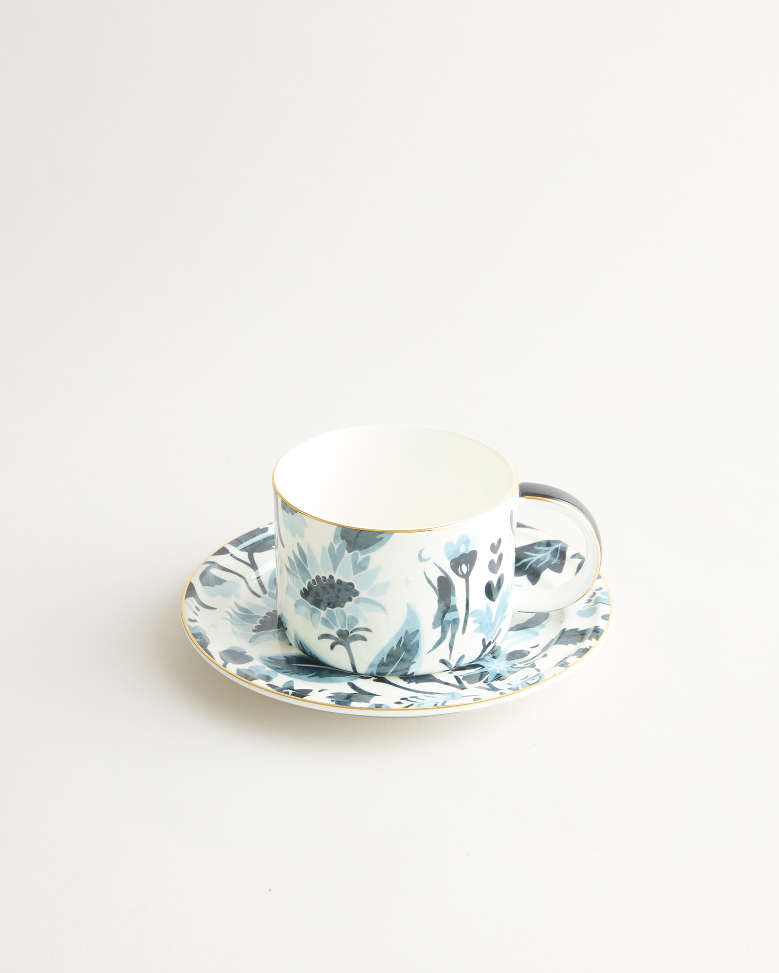 Stardust Bloom Large Blue Cup & Saucer