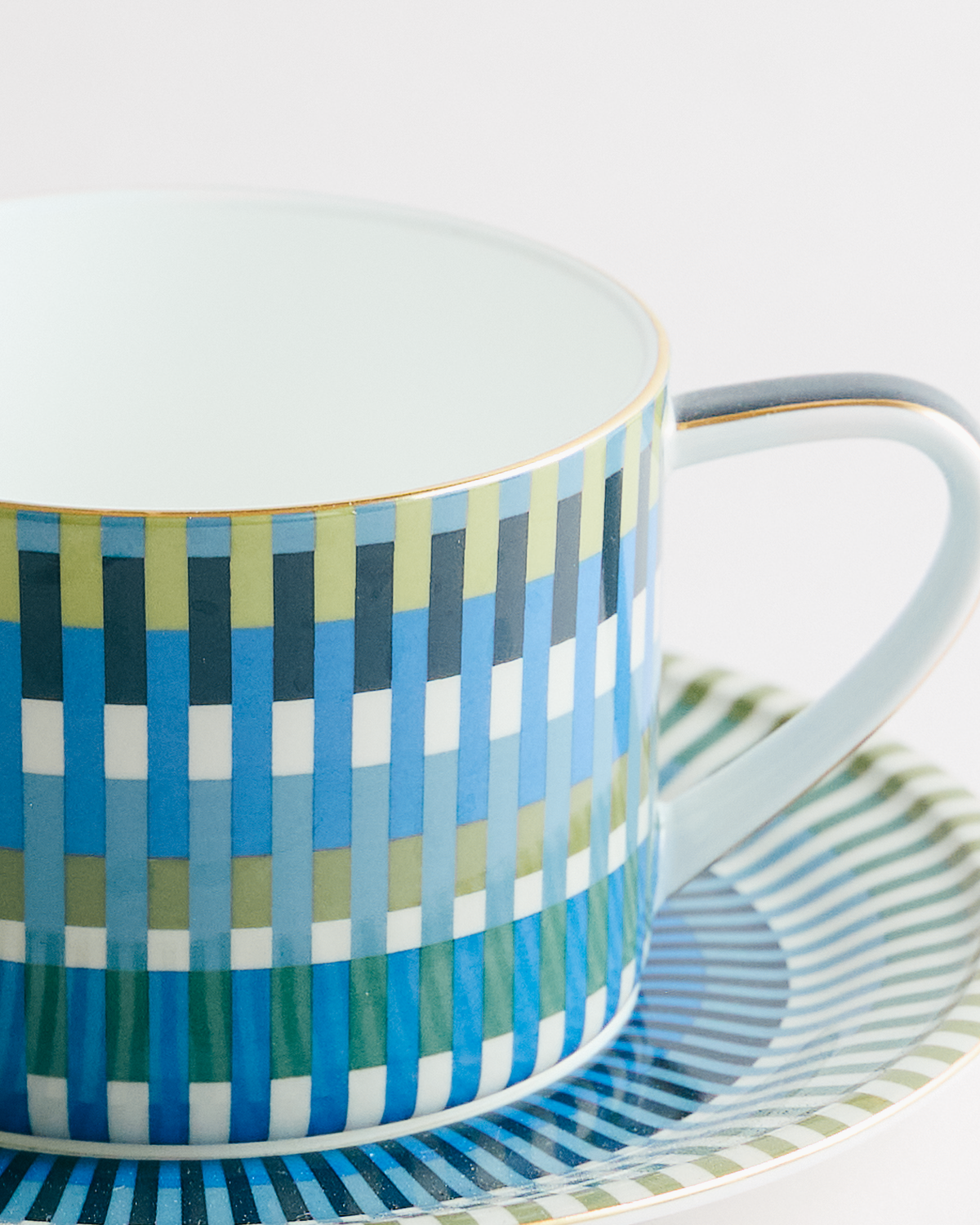 Loom Large Blue Cup & Saucer