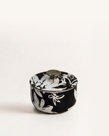 Floral Pop Sugar Bowl Black