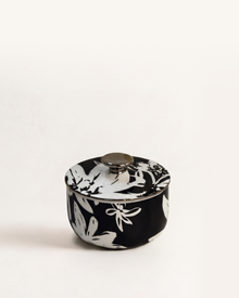 Floral Pop Sugar Bowl Black