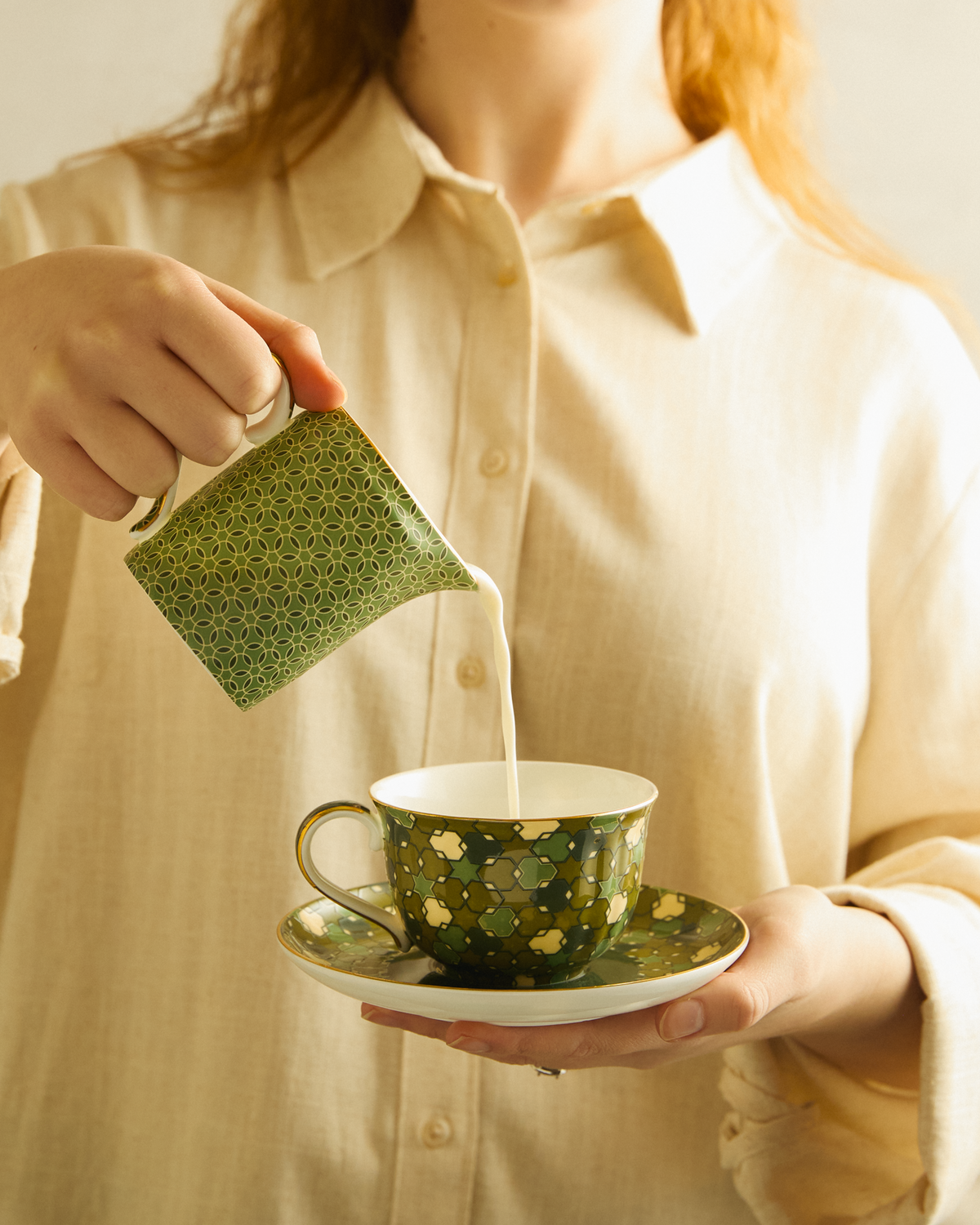 Nomad Nights Olive Milk Jug