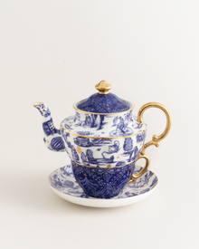 High Tea Hijinks Tea For One Blue