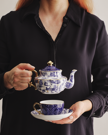 High Tea Hijinks Tea For One Blue