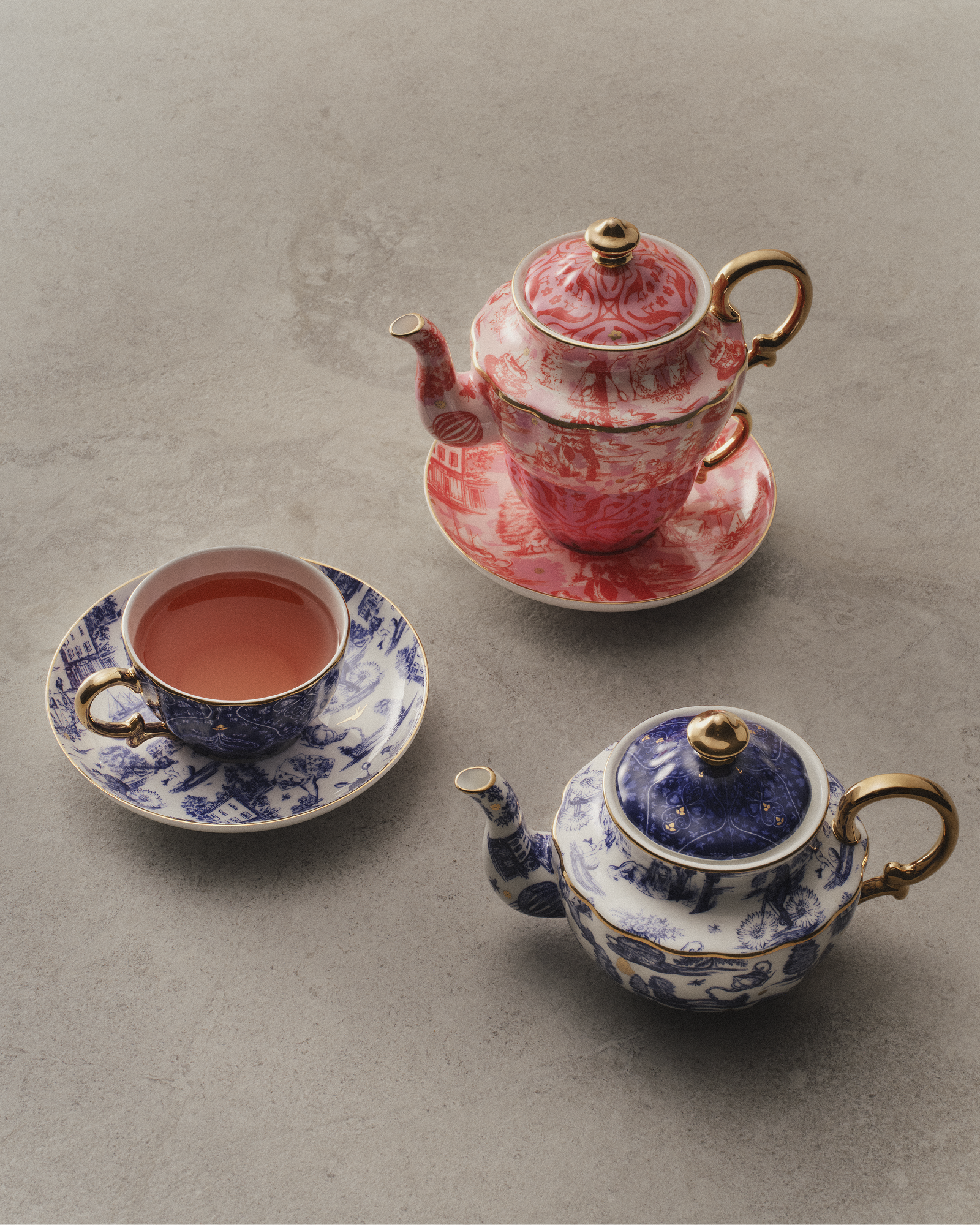 High Tea Hijinks Tea For One Blue