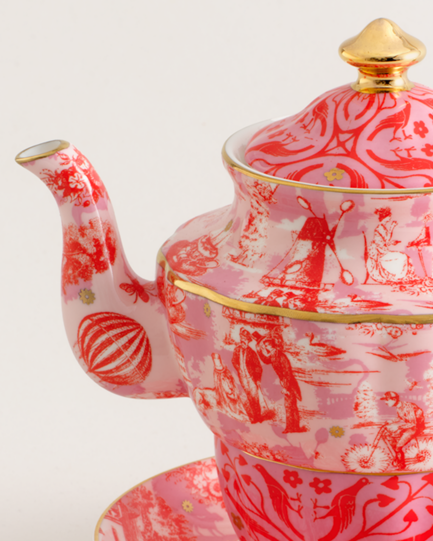 High Tea Hijinks Tea For One Pink