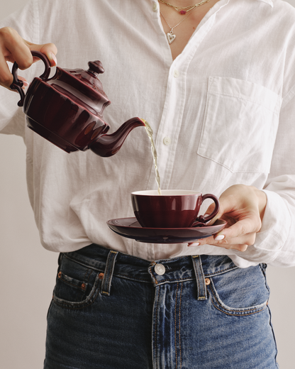 Ancora Tea For One Burgundy