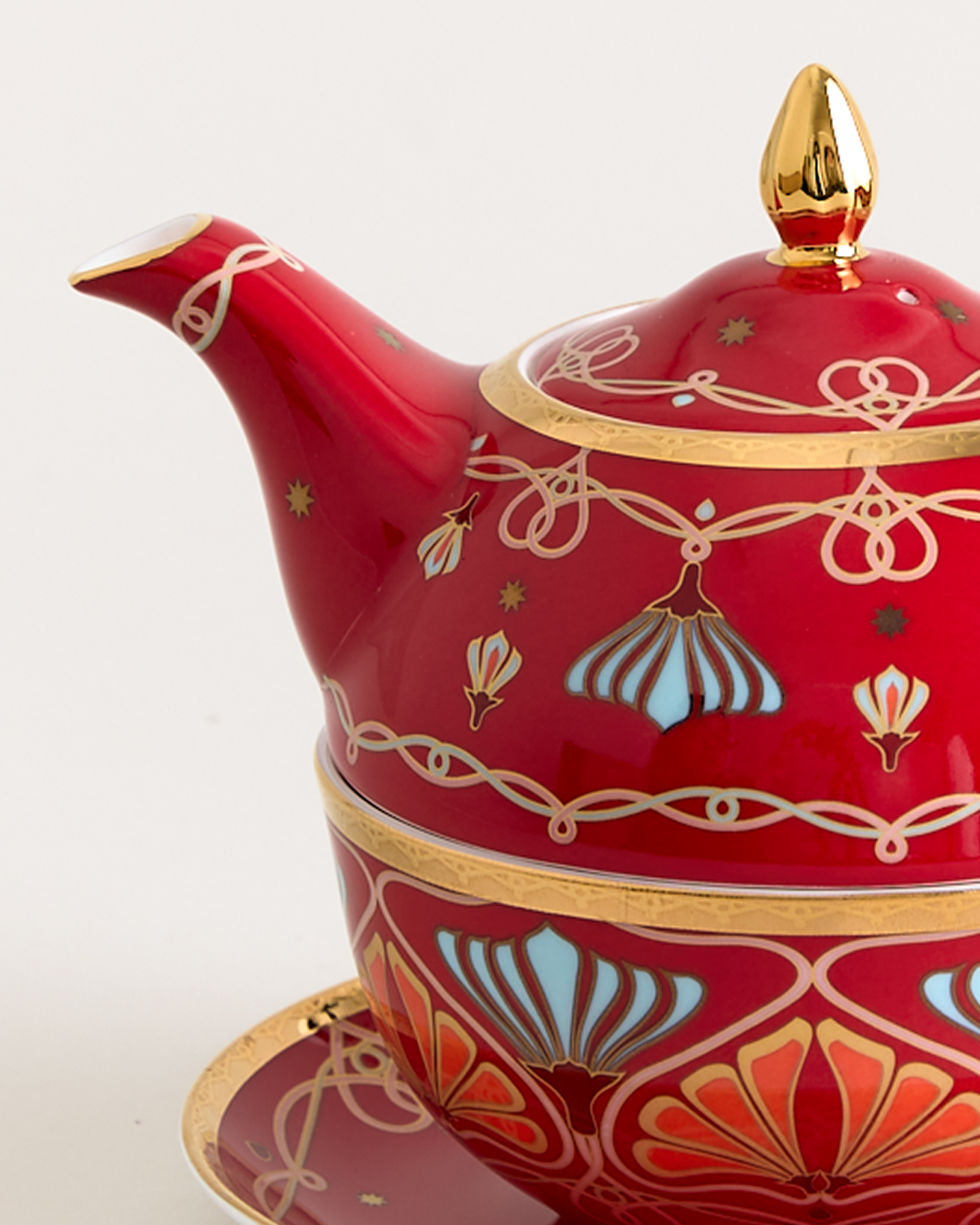 Boxed Toulouse Tea For One Red