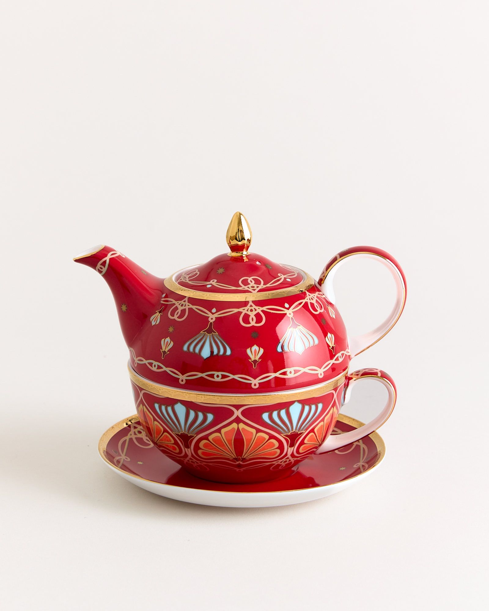 Boxed Toulouse Tea For One Red