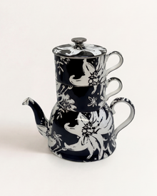 Floral Pop Tea For Two Black