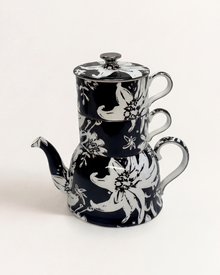 Floral Pop Tea For Two Black