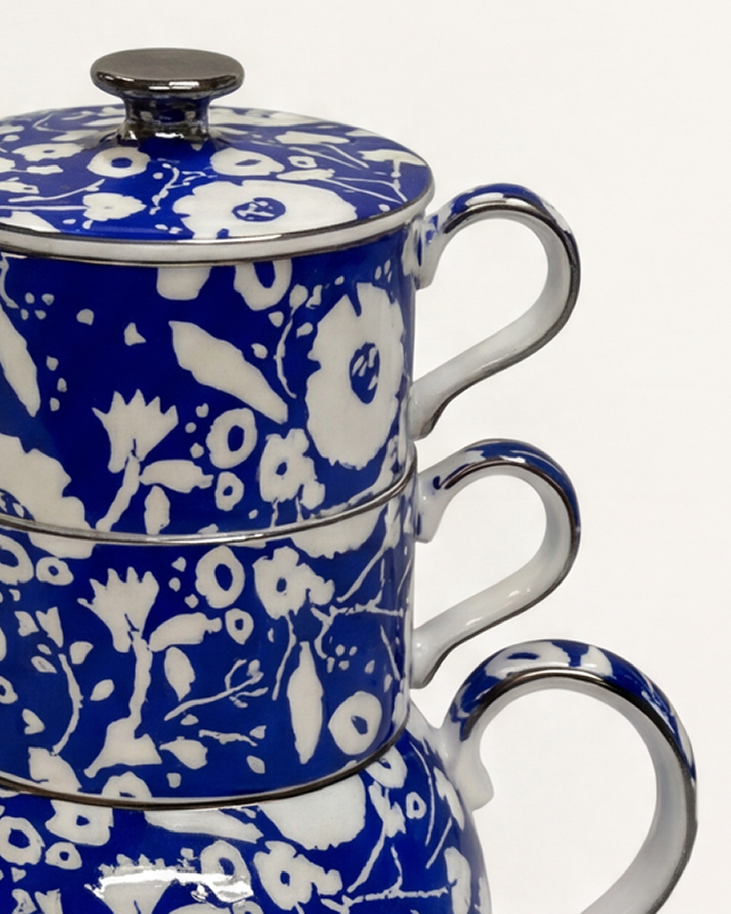 Floral Pop Tea For Two Blue