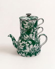 Floral Pop Tea For Two Green