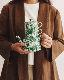 Floral Pop Tea For Two Green