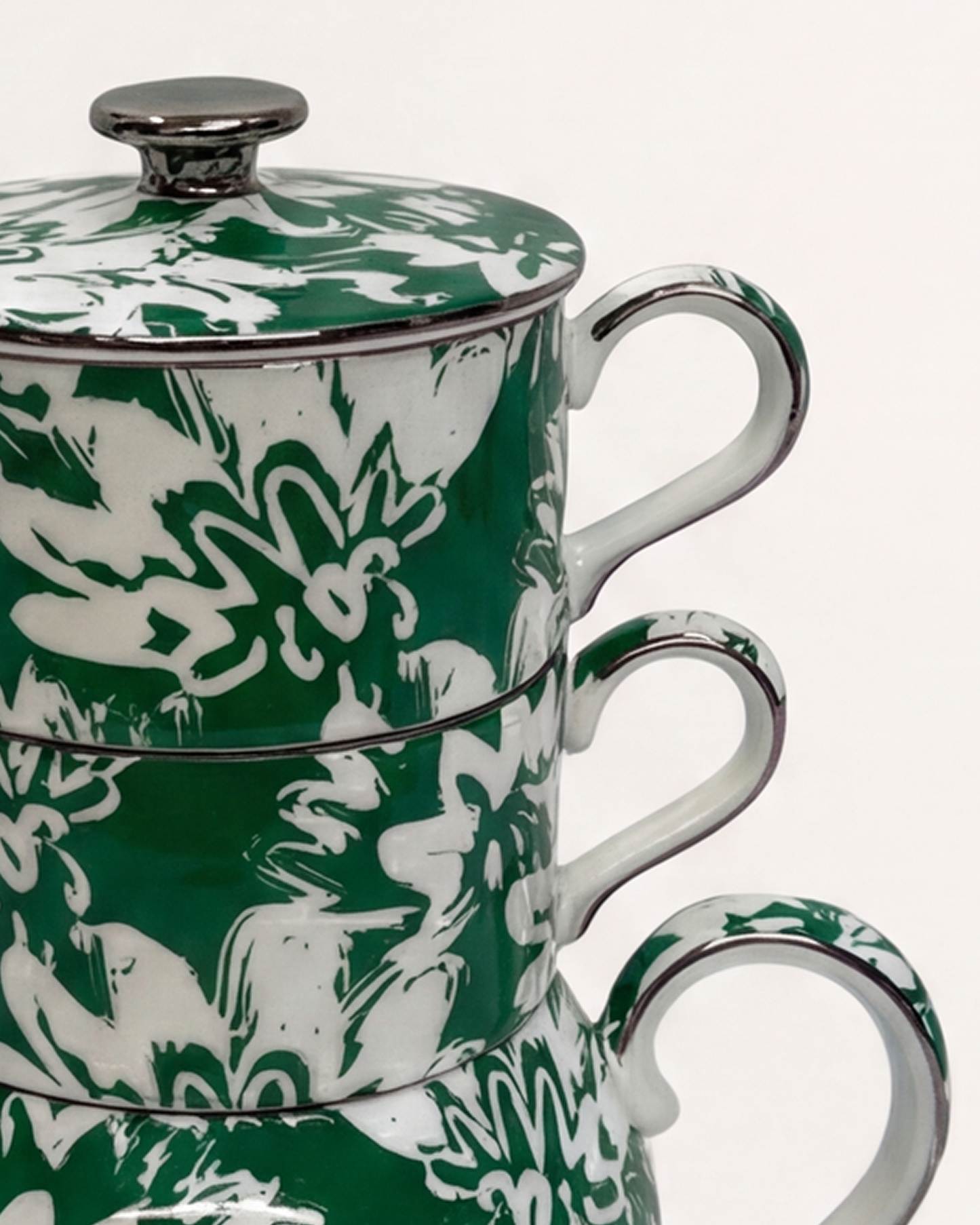 Floral Pop Tea For Two Green