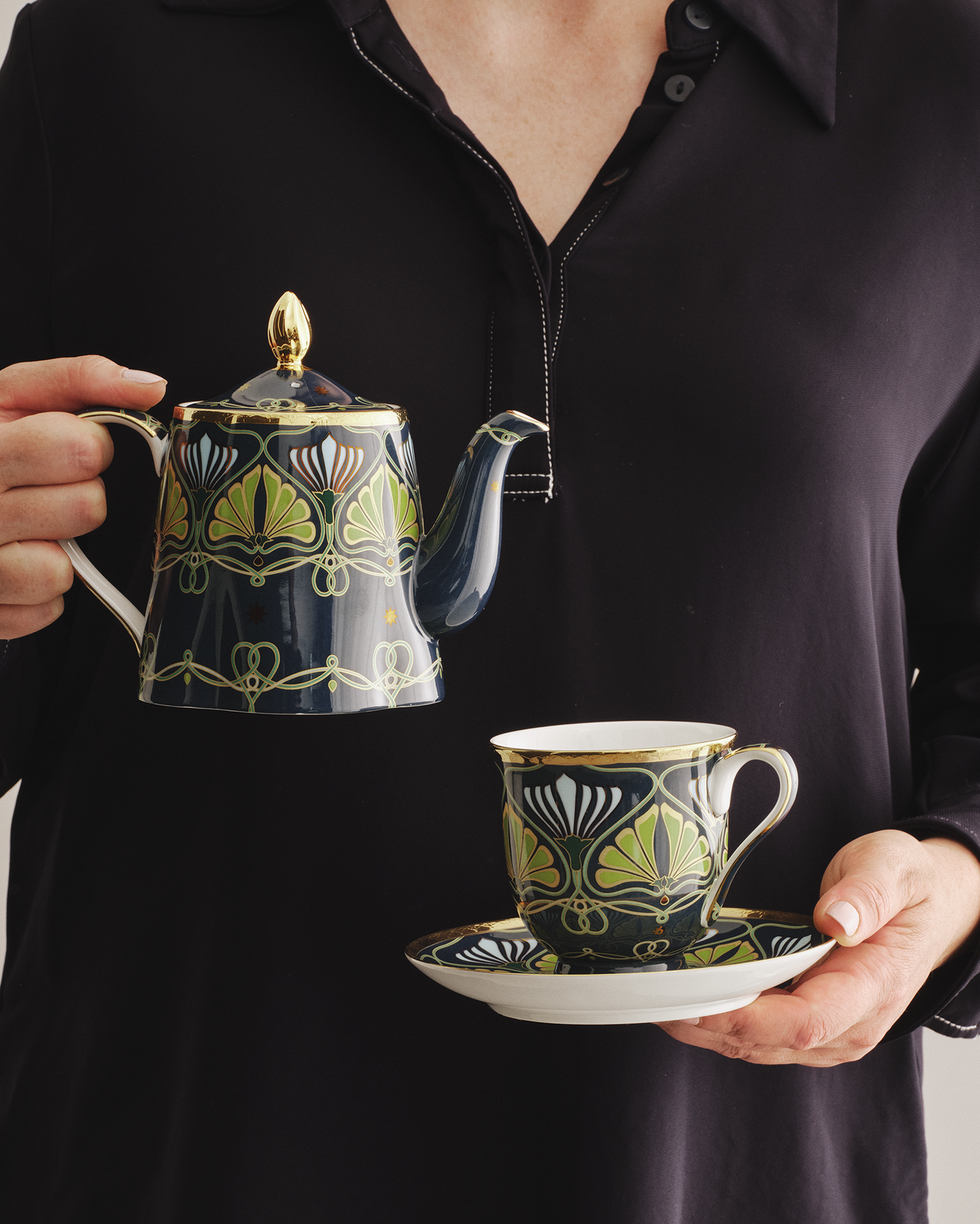 Toulouse Small Teapot Midnight