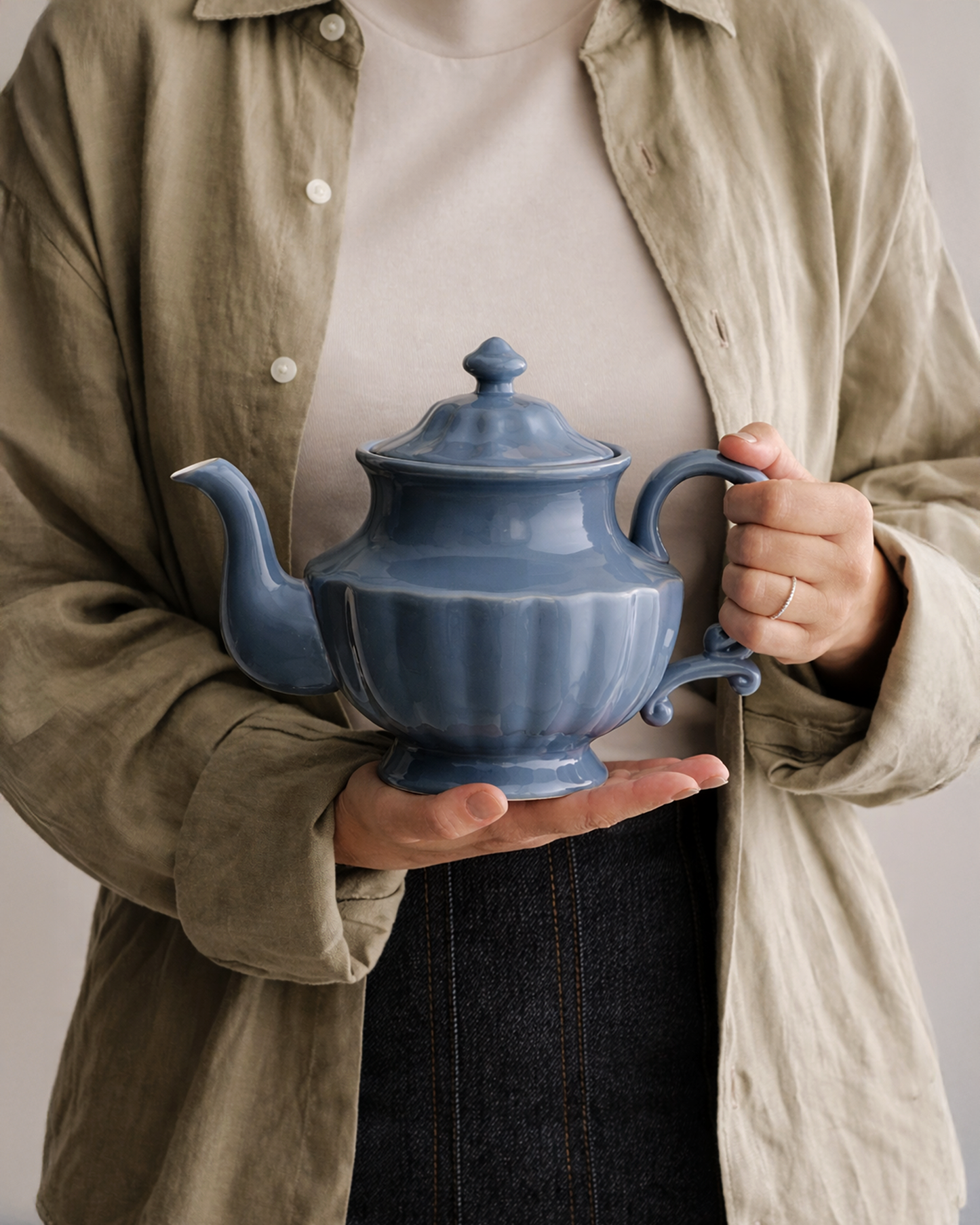 Ancora Teapot Blue