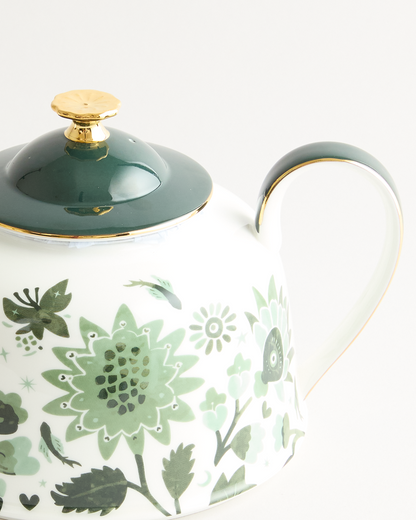 Stardust Bloom Tall Sage Teapot