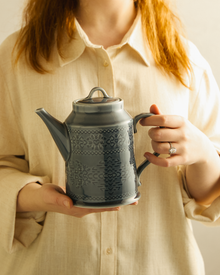 Retroglaze Denim Teapot