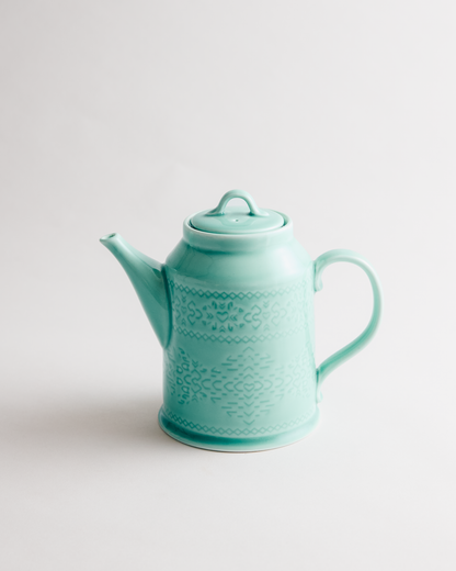 Retroglaze Sage Teapot