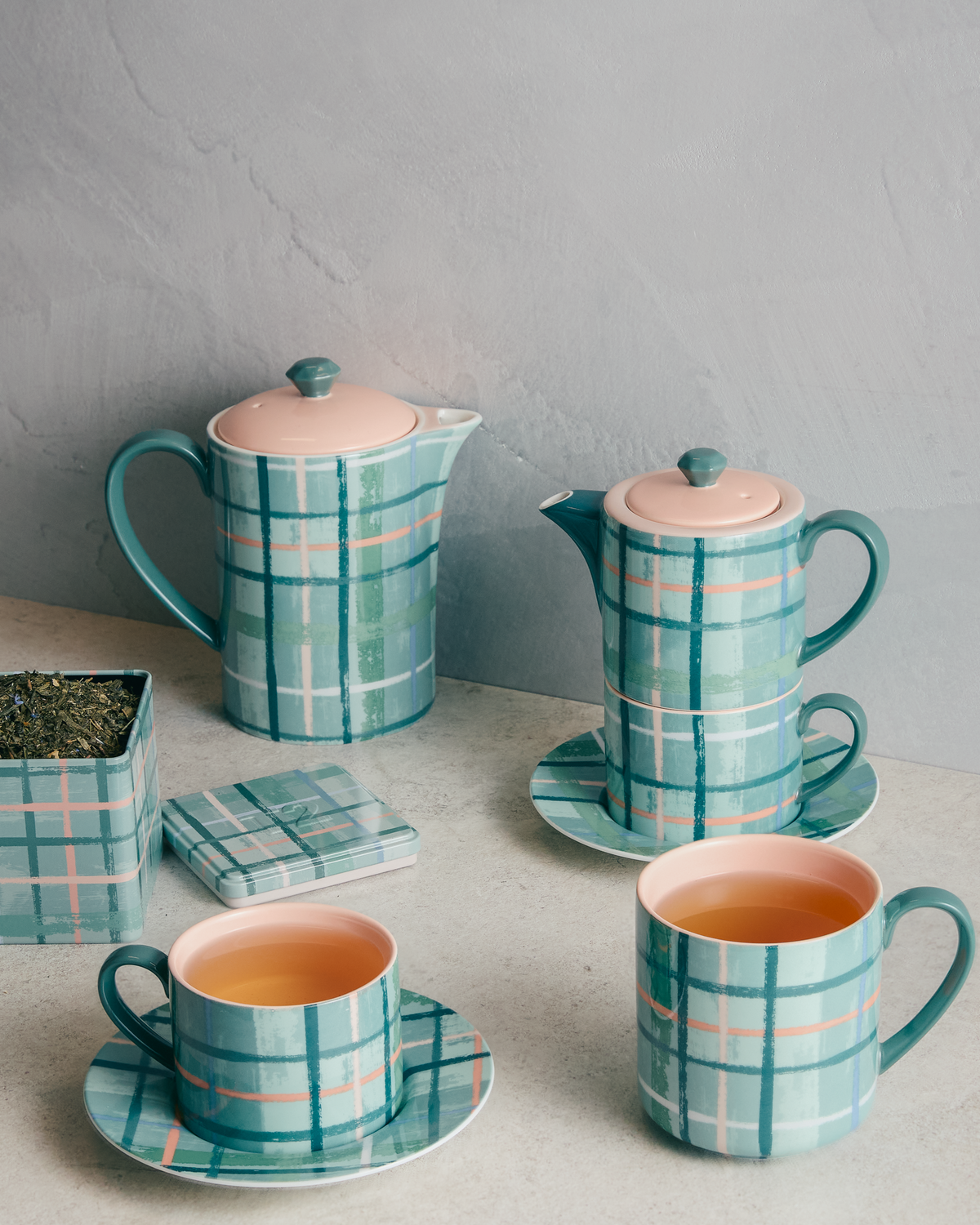 Plaid & Pour Sage Tea For One
