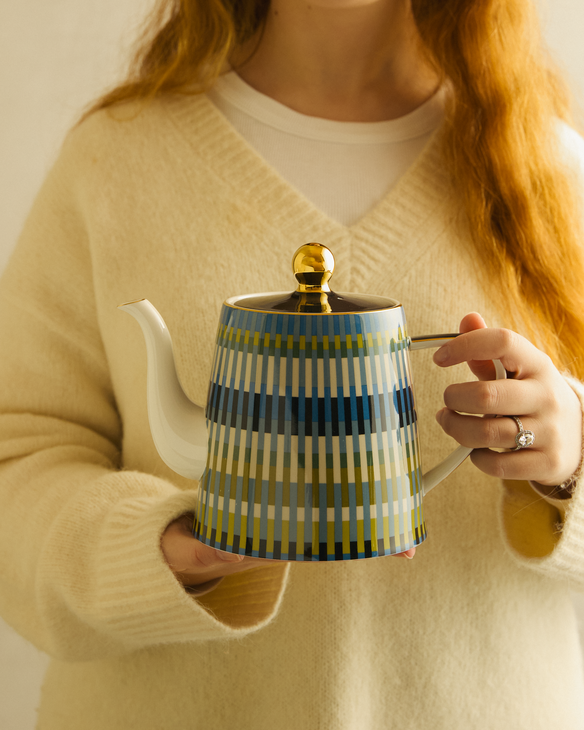 Loom Large Blue Teapot