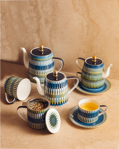 Loom Large Blue Cup & Saucer