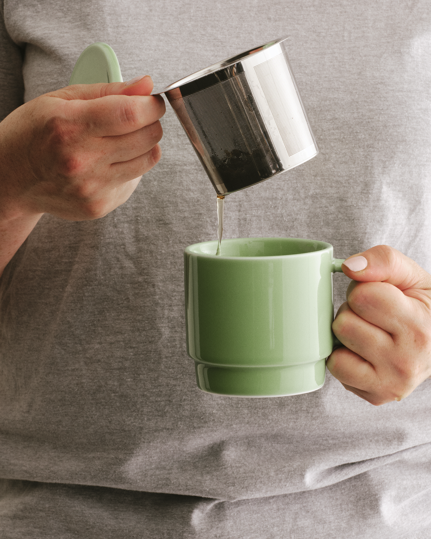 Billy Mug With Infuser Pistachio