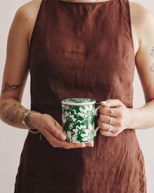 Floral Pop Mug With Infuser Green