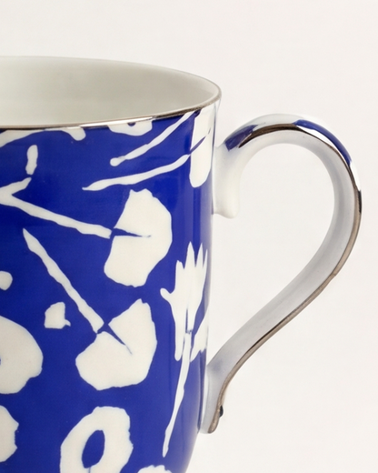 Floral Pop Pretty Mug Blue