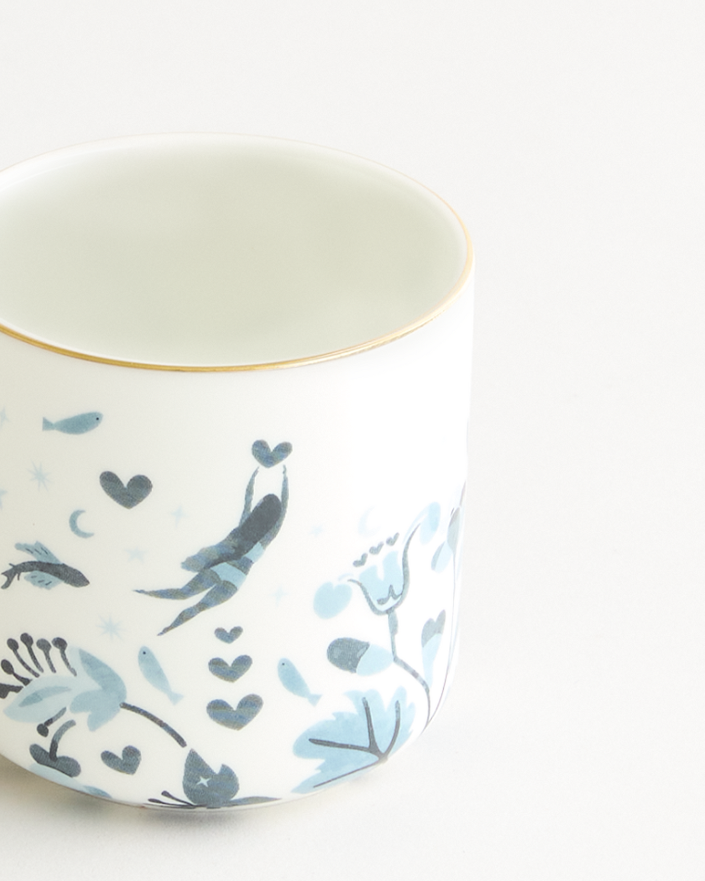 Stardust Bloom Blue Tea Cup